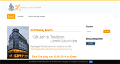Desktop Screenshot of lichthaus-lerch.de