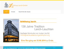 Tablet Screenshot of lichthaus-lerch.de
